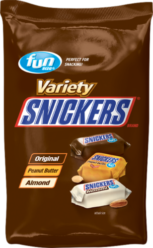 SNICKERS Variety Minis Size Candy Bars Perspective: front