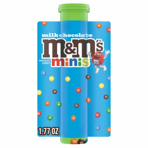 M&M'S Minis Milk Chocolate Candy Mega Tube Packaging May Vary Perspective: front