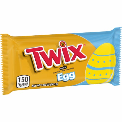 Twix® Caramel Easter Egg Candy Bar Perspective: front