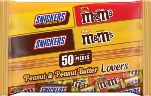 MARS Chocolate Halloween Peanut & Peanut Butter Lovers Fun Size Candy Bars  27-oz. 50-Piece Bag, Shop