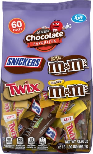 SNICKERS Minis Size Chocolate Bar Variety Mix Candy Bag, 16 oz, Chocolate