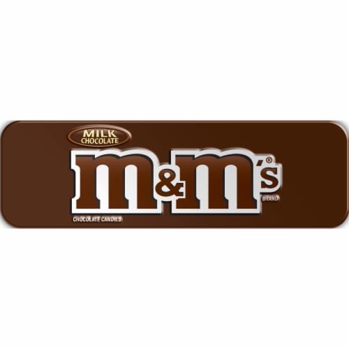 M&M'S Milk Chocolate Fun Size Christmas Candy Gift Tin, 3 oz