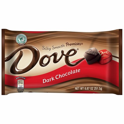 Dove Silky Smooth Promises Dark Chocolate Perspective: front
