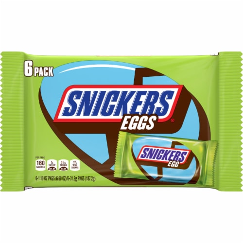 Snickers Easter Eggs Caramel Chocolate Candy Multi-Pack Perspective: front