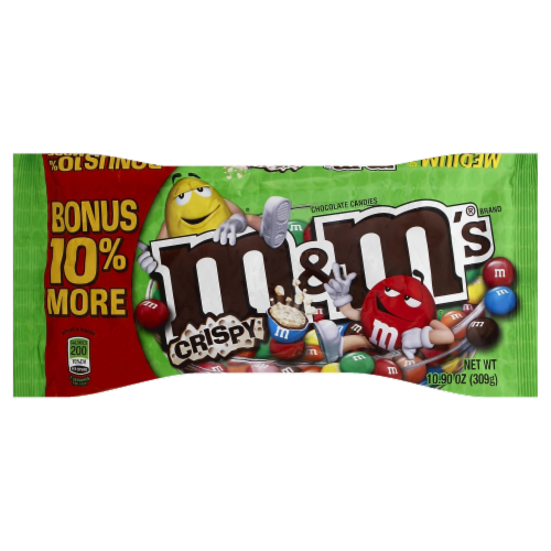 M&M's Crispy Candy Perspective: front