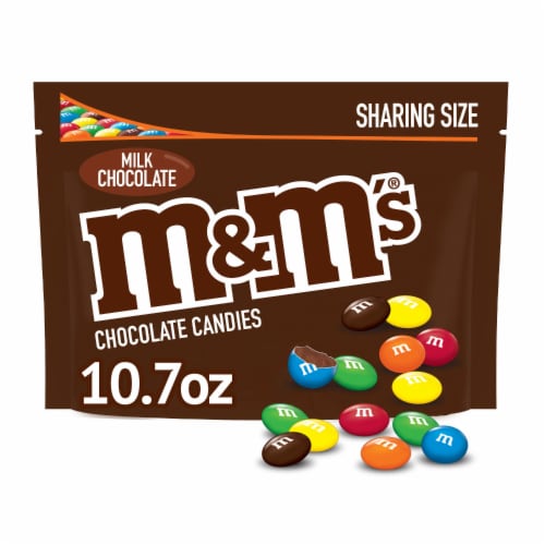 M&M'S Peanut Milk Chocolate Candy Sharing Size Bag, 10.7 oz - Harris Teeter