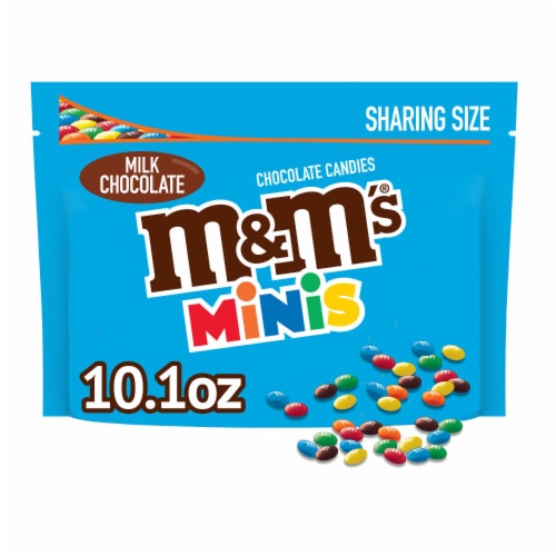 M&M'S Minis Milk Chocolate Candy Sharing Size Bag Perspective: front