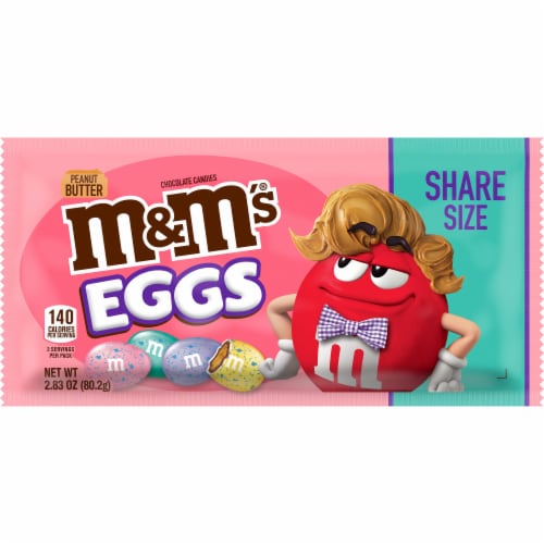 M&M'S® Peanut Butter Milk Chocolate Easter Egg Candy, 2.83 oz - Ralphs