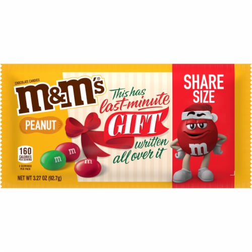 M&M'S Peanut Milk Chocolate Candy Share Size, 3.27 oz - Kroger