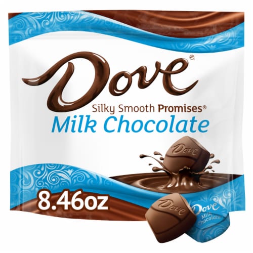 Dove Promises Individually Wrapped Milk Chocolate Candy Bag Perspective: front
