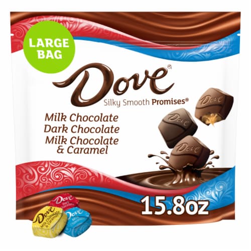 Dove Promises Individually Wrapped Variety Pack Milk and Dark Chocolate Candy Assortment Bag