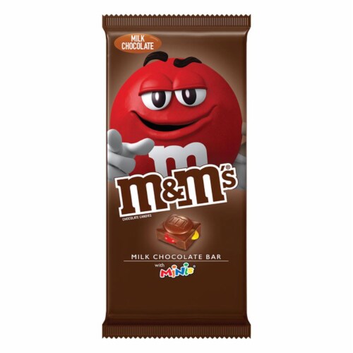 M&M's Minis Milk Chocolate Bar Perspective: front