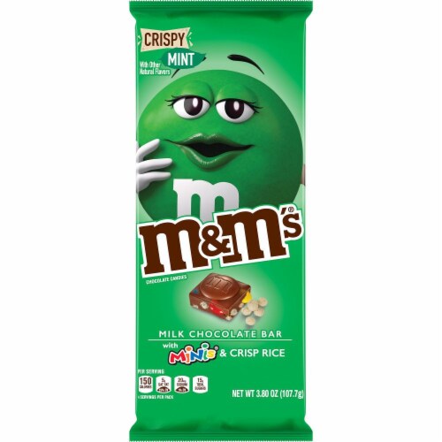 M&M's Crispy Mint Chocolate Bar with Minis & Crisp Rice, 3.8 oz - Dillons  Food Stores