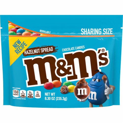 M&M's Sharing Size Hazelnut Spread Chocolate Candies Perspective: front