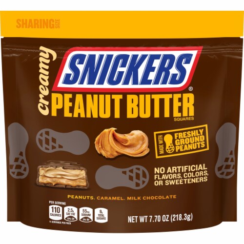 Snickers® Sharing Size Creamy Peanut Butter Squares Perspective: front