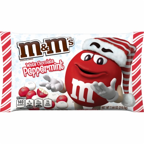 M&M'S Holiday White Peppermint Chocolate Christmas Candy, 7.44 oz - Pay  Less Super Markets