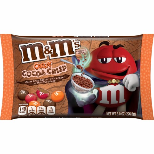 M&M's Halloween Creepy Cocoa Crisp Perspective: front