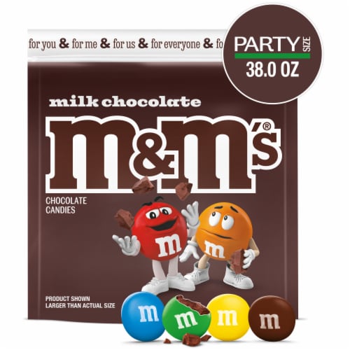 M&M'S Milk Chocolate Candy Party Size Bag, 38 oz - Kroger