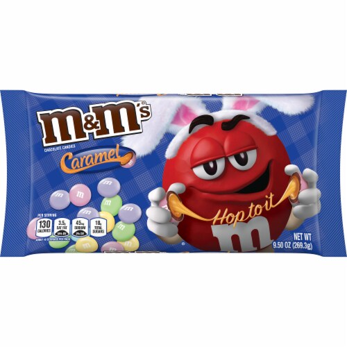 M&M'S Caramel Milk Chocolate Candy Sharing Size Bag, 9.6 oz