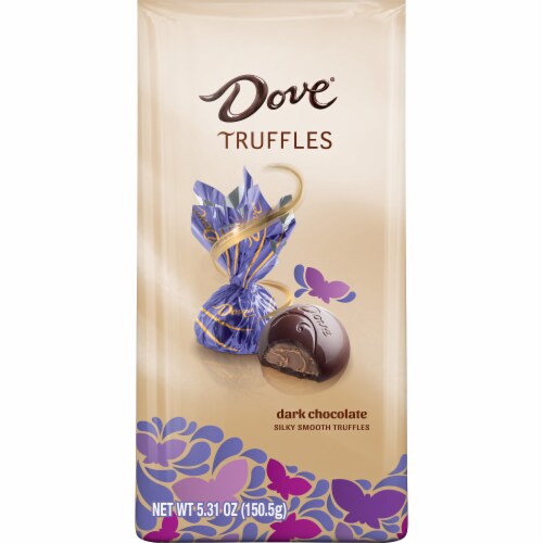 Dove Dark Chocolate Silky Smooth Easter Truffles Perspective: front