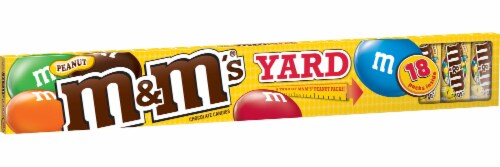 M&M'S Peanut Chocolate Candy Yard-long Christmas Gift Box Perspective: front