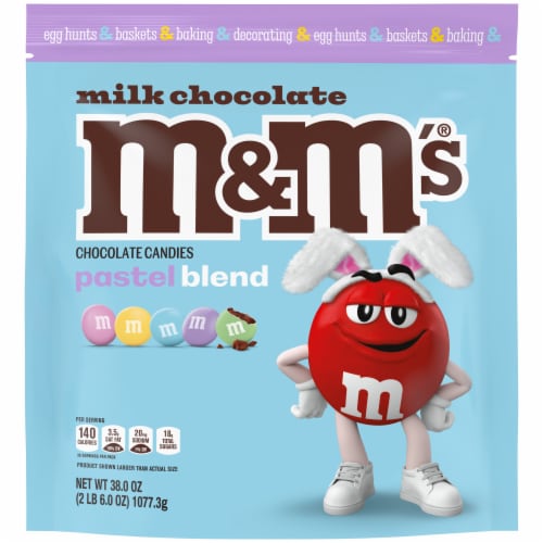 M&M'S Easter Milk Chocolate Party Size Candy Bag Perspective: front