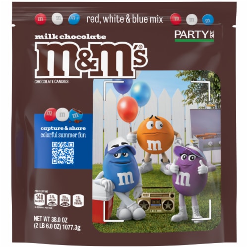 blue m&m package