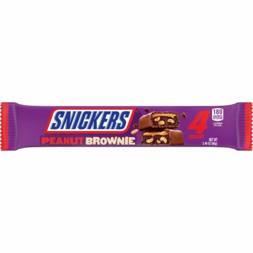 Snickers Peanut Brownie Bar Perspective: front