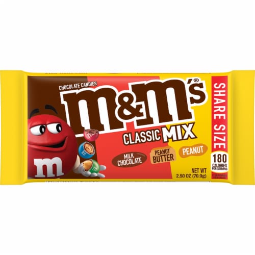 m&m white chocolate share size