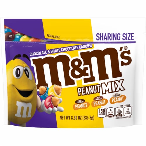 M&M's® Peanut Mix Chocolate Candy Sharing Size Bag, 8.3 oz - Fred