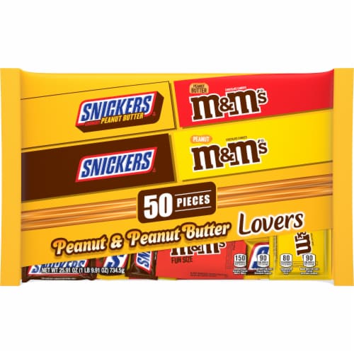 M&M's Peanut Butter Fun Size Packs Chocolate Candies, 3.68 oz - Food 4 Less