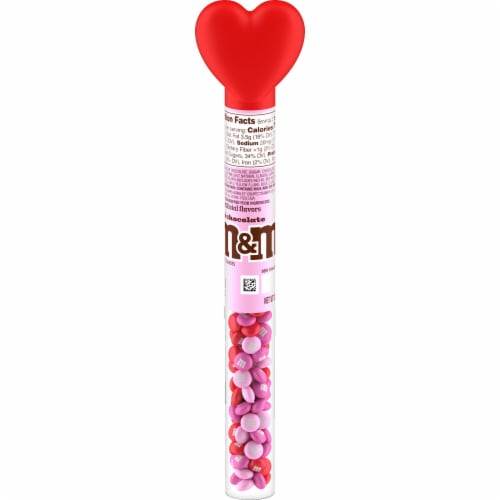 M&M'S Milk Chocolate Valentine's Day Candy Heart Cane Gift