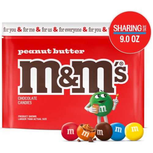 M&M'S Peanut Butter Milk Chocolate Candy Party Size Bag, 34 oz - Kroger