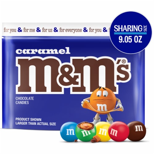 M&M'S Caramel Milk Chocolate Candy Sharing Size Resealable Bag, 9.05 oz -  Dillons Food Stores