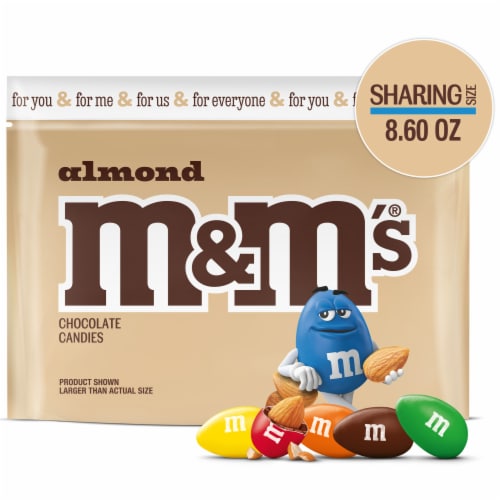 M&M'S Peanut Milk Chocolate, Sharing Size, 10.05 oz Resealable Bag