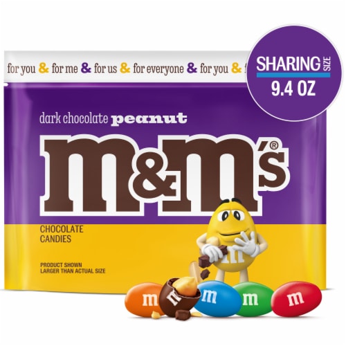 M&M'S Peanut Dark Chocolate Candy Sharing Size Bag, 9.4 oz - Dillons Food  Stores