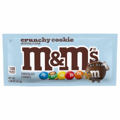 M&M's Crunchy Cookie Chocolate Candies Perspective: front