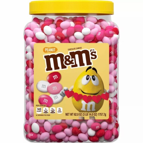 M&M's Chocolate Candy, Peanut, 62 oz