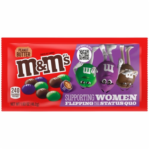 M&M'S Peanut Butter Milk Chocolate Candy Party Size Bag, 34 oz