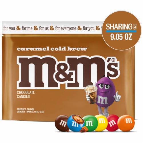 M&M's® Caramel Cold Brew Chocolate Candies Perspective: front