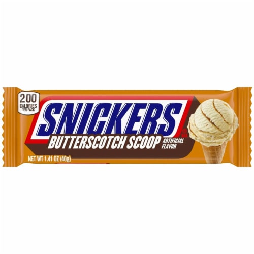 Snickers® Butter Scotch Scoop Candy Bar Perspective: front
