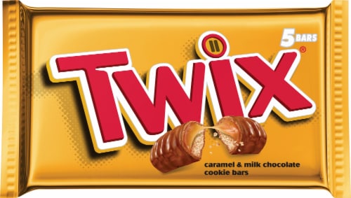 Twix Fun Size Caramel Chocolate Cookie Candy Bars Bag Perspective: front