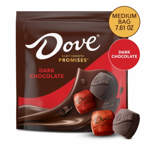Dove Promises Dark Chocolate Easter Candy Bag Perspective: front