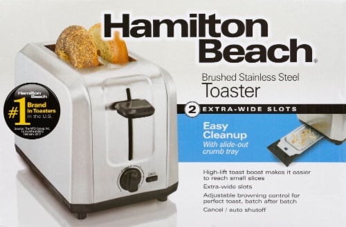 Hamilton Beach 4 Slice Toaster with Extra-Wide Slots Stainless