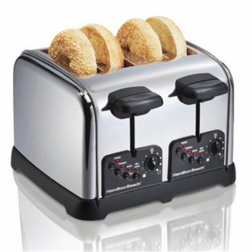 Hamilton Beach® Chrome Slim 4-Slice Toaster - Silver, 1 ct - Food 4 Less