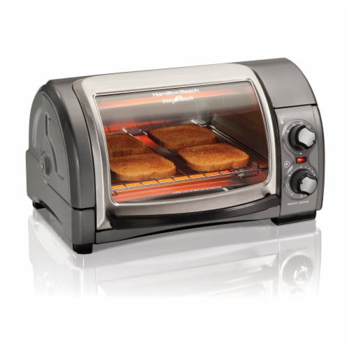 Hamilton Beach Easy Reach 4-Slice Toaster Oven - Gray, 1 ct