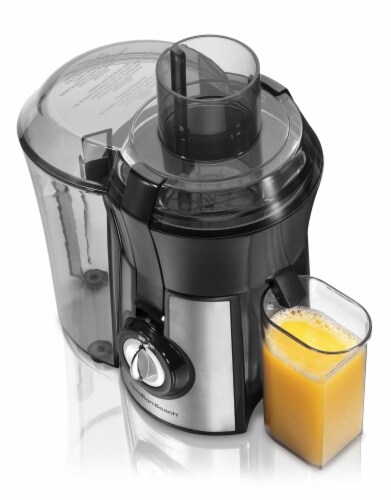 Hamilton Beach Big Mouth® Pro Juice Extractor - Black/Silver Perspective: front