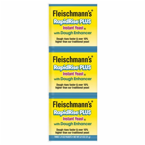 Fleischmann's® RapidRise® Plus Instant Yeast® With Dough Enhancer Perspective: front