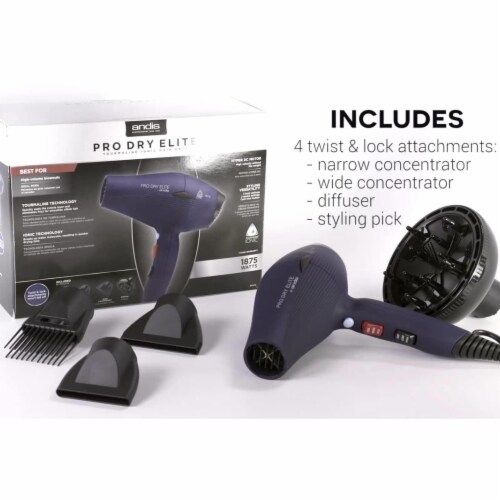 Andis 81015 1600 watt Professional Pro Dry Tourmaline Ionic Styling Hair Dryer Blue 1 Pick n Save