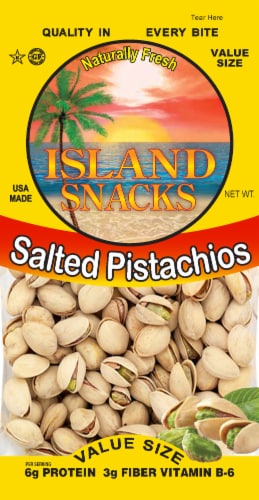 Island Snacks Salted Pistachios Perspective: front